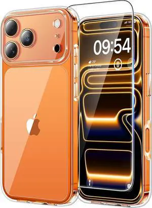 for iPhone 17 Pro Max Case Full Camera Protection with Screen Protector Anti-Yellowing Military-Grade Protection Shockproof Slim Phone Case for iPhone 17 ProMax Clear