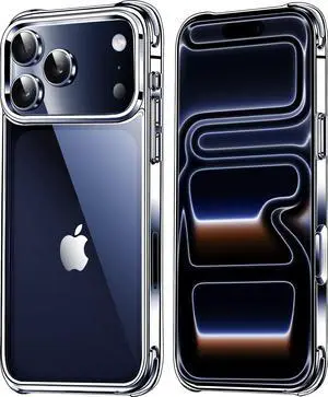 for iPhone 17 Pro Max Case Clear [Not Yellowing] [Military-Grade Drop Protection] Protective Clear for  17 Pro Max Case with Shockproof Bumper 2025