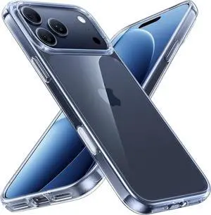 Shockproof for iPhone 17 Pro Max Case with Camera Control Button [12FT Military Grade Drop Protection] Soft Touch & Transparent Slim 17 Pro Max Case with DIY Buttons Crystal Clear