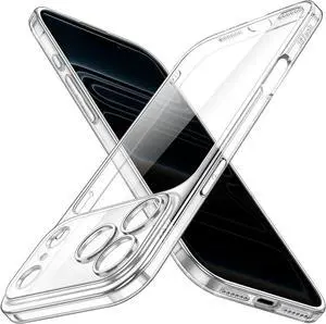 Slim Case for iPhone 17 Pro Max 6.9-Inch with Camera Lens Full Protection Ultra-Thin Lightweight Clear Minimalist Protective Phone Cover (Clear)
