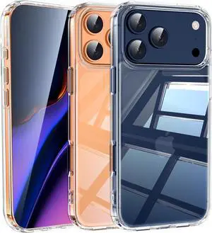 for iPhone 17 Pro Max Case Clear [Anti-Yellowing][Military-Grade Protection] Shockproof Silicone TPU Ultra Slim Phone Case for iPhone 17 Pro Max 5G 2025 Cover Crystal Clear