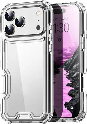 for iPhone 17 Pro Max Clear Heavy Duty Durable 3-Layer Crystal Transparent[Not Yellowing][Military Grade Drop Protection] Shockproof/DropProof Protective for iPhone 17 Pro Max 6.9 2025_1