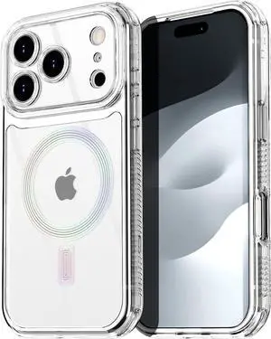 for iPhone 17 Pro Max Case Clear Built for MagSafe 3 in 1 Heavy Duty Drop Protection Rugged Shockproof/Drop/Dust Proof 3-Layer Protective Durable Magnetic Cover for iPhone 17 Pro Max 6.9_1