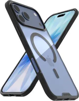 ? iPhone 17 Pro Max MagSafe Clear Case - Gripmunk Magnetic Slim Case [Lightweight + Protective] Anti-Yellowing Thin Grip Clear Cover for  iPhone 17 Pro Max - Clearly Black