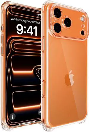 Clear Case for iPhone 17 Pro Max 2025 Anti-Scratch Shockproof Protective Bumper Cover for iPhone 17 Pro Max 6.9 inch