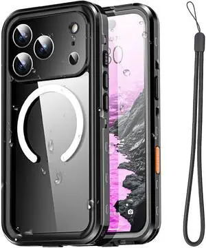 for iPhone 17 Pro Max Case Waterproof Clear with MagSafe Water Proof/Snowproof/Dustproof/Shockproof IP68 Certified Real 360 Full Body Protection Fully Sealed Underwater for iPhone 17 Pro Max