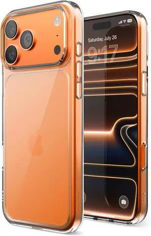 for iPhone 17 Pro Max Case Crystral Clear Case PC + TPU Hybrid Technology Ultra Slim Raised Camera Protection Durable Scratch-Resistant Shockproof Protective Cover 6.9 inch