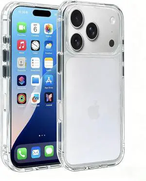 Matte Clear Case for iPhone 17 Pro Max Case [Not Compatible with MagSafe] [Dropproof] [Shockproof] Slim & Non-Slip Protective Frost Matte Phone Cover for iPhone17 Pro Max 6.9