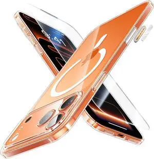 Magnetic Slim Fit Case for iPhone 17 Pro Max(6.9) Ultra Thin Matte Anti-Scratch Hard PC Cover(1X Screen Protector) OriginFit Case iPhone 17 Pro Compatible with MagSafe Clear
