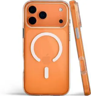 Clear Case for iPhone 17 Pro Max with Extra Grip Spy Slim Magnetic iPhone 17 Pro Max Case with Built-in Magnets (Transparent)