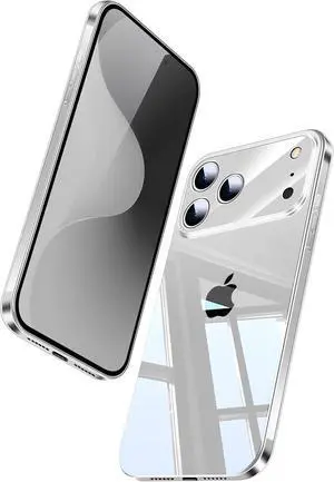 is Suitable for iPhone 17 Pro Max Slim Case Paper-Thin Transparent Finish Skin Back Case [Non Yellowing] (Clear iPhone 17 Pro Max)