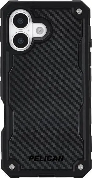 Shield iPhone 17 Case [Compatible with MagSafe] Rugged Phone Case w/ 24ft Military-Grade Drop Protection - Heavy Duty Phone Cover w/Belt Clip Holster for iPhone 17 - Carbon