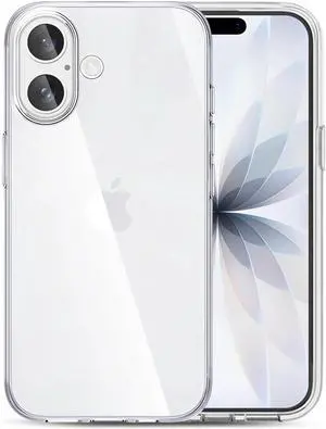 Phone Case Compatible with iPhone 17 Clear Case Shockproof Protective Bumper Slim Cover for 6.3 Inch
