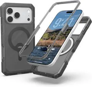 UAG Designed for iPhone 17 Pro Max Case Trooper - Compatible with MagSafe Full Body with Port Protection Transparent Military Grade Full Body Protective Cover Ash