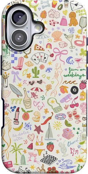 iPhone 17 Case | All The Fun Things | Fun on Weekdays | Compatible with MagSafe | Bold Protective Design