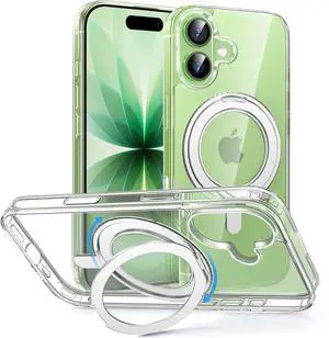 for iPhone 17 Case [Camera Control Button] [Compatible with MagSafe] Scratch-Resistant Cover Military-Grade Shockproof Magnetic Phone Case for iPhone 17 Clear