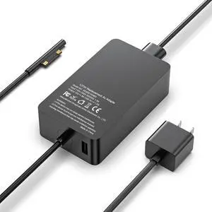 127W Surface Book Charger Compatible with Surface Book 3 2 1 Surface Pro 10 9 8 7+ 7 6 5 4 3 X Windows Surface Laptop/Go Surface Laptop Studio 2 1 Power Supply Cord 127W Surface Book Charger Compatible with Surface Book 3 2 1 Surface Pro 10 9 8 7+ 7 6 5 4 3 X Windows Surface Laptop/Go Surface Laptop Studio 2 1 Power Supply Cord