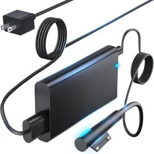 Surface Pro Charger - 65W Fast Charging for  Surface Pro 3-9 Windows Surface Laptop 1-6 Surface Book 1-3 Surface Go Series