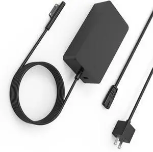 65W Charger for Microsoft Surface Pro 11, 10, 9, 8, 7+, Surface Laptop 6-4, Surface Go Tablet,Surface Book 3,2,1 Windows Surface 7, 6, 5, 4, 3, 2, 1,1769, 1736, 1800 Power Supply Adapter Cord