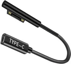USB C to DC Adapter Magnetic 15V Power AC Charger Made for  Surface Pro 3 4 5 6 7 8 9 X 1769 1736 1800 Laptop Series