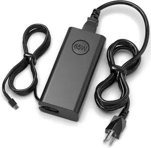 New Slim 65W USB C  Laptop Charger - for Latitude 5530 5420 5430 5520 5540 7430 7420 7440 for Inspiron 14 7425 16 7620 XPS 13 7390 2-in-1 Chromebook 3100  Computer Power Adapter Cord