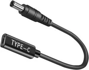 100W USB C to 5.5mm X 2.5mm DC Cable Laptop Charger 5.5x2.5mm 19V DC Adapter DC 5.5x2.5mm Adapter to USB C Adapter Made for  Laptop Series Router Printer RVs Solar Generator