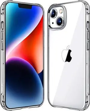 for iPhone 14 Case for iPhone 13 Case Clear Transparent Shockproof Bumpers Cases for iPhone 13/14 Phone Case