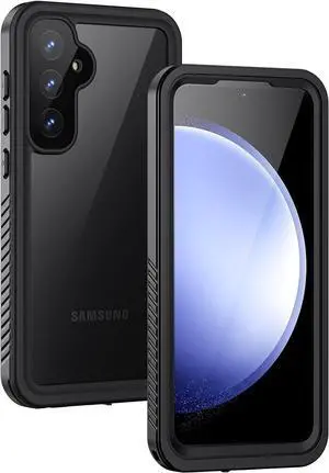 for  Galaxy S23 FE Case IP68 Waterproof Dustproof with Built-in Screen Protector Heavy Duty Full Body Protective Phone Case for Galaxy S23 FE 5G Black