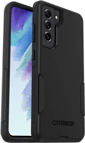 Galaxy S21 FE 5G (Only) Commuter Series Case - Black Slim & Tough Pocket-Friendly with Port Protection