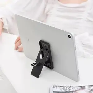 Universal Tablet Stand - Adjustable Universal Tablet Hand Strap Holder 360 Degrees Handle Grip with Adhesive Patch for Tablets 7-11 (iPad Galaxy Tab Dragon Touch & More) Black-2PC