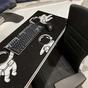 Gravity Gaming Mouse Pad, Extra Large Desk Pad for Keyboard and Mouse, Non-Slip Mousepad Desk Mat with Foam Core, Anti-Fray Lock Stitching and Low Friction Cloth Surface (35.4 x 15.8) Gravity Gaming Mouse Pad, Extra Large Desk Pad for Keyboard and Mouse, Non-Slip Mousepad Desk Mat with Foam Core, Anti-Fray Lock Stitching and Low Friction Cloth Surface (35.4 x 15.8)