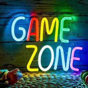 AYDCNQ 1PC Backboard Led Neon Light Game Zone Mother's Day Gift Powered By USB 5V