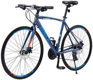 24 Speed Hybrid bike Disc Brake 700C Road Bike For men women's City Bicycle