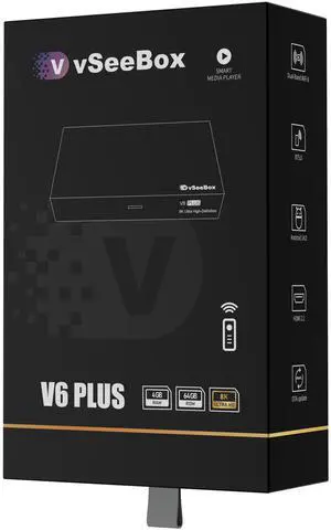 vSeeBox V6 Plus 2026 Android 14.0 TV Box | Amlogic 905Y5 | 4GB+64GB | Voice Remo Limited release