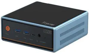 Trycoo Mini PC AMD Ryzen7 5700U (8C/16T, Up to 4.3GHz) Mini Gaming Pc16GB DDR4 512GB SSD Dual LAN (2.5G+1G) WiFi 6 4K@60Hz HD DP Type-C Ultra-Mini Desktop for Office Home