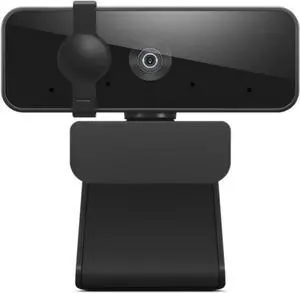 Essential Full HD 1080P Webcam, Dual Microphone, No Driver 1.8m USB 2.0, Wide-Angle, Tilt-Control, 360-Degree Rotation, Black