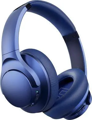Life Q20 Hybrid Active Noise Cancelling Headphones, Wireless Over Ear Bluetooth Headphones, 60H Playtime, Hi-Res Audio, Deep Bass, Foam Ear Cups, Travel, Office, USB-C Charging