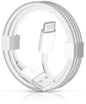 60W USB A to USB C Woven Cable Carplay Cable for iPhone 16E 16 15 Pro Max Car Charger, iPhone 15 Car Carplay Cables, iPad USB C Cord 10th, Air 5th 4th Mini 6th i 15 Pro Plus Charger Charging Cord