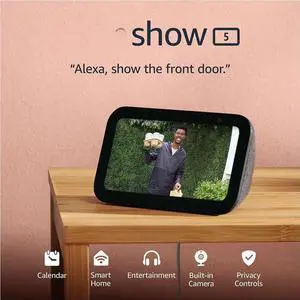 Smart display with 2x the bass and clearer sound, Charcoal