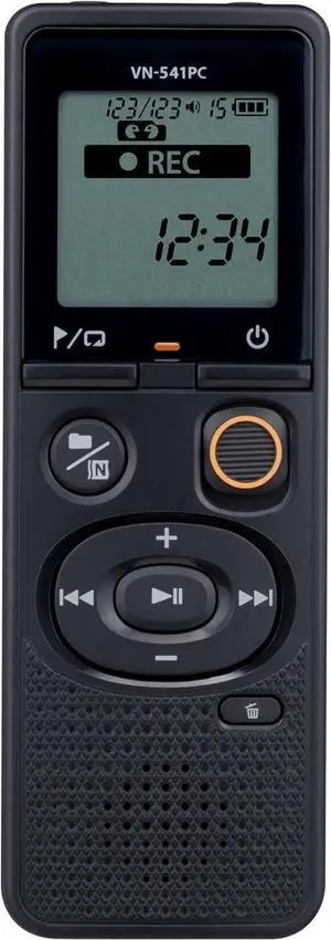 VN-541PC Digital Voice Recorder with one-Touch Recording, Noise-Cancellation Function, 4GB Memory, Four Scenes Recording, Includes a Micro-USB Cable.