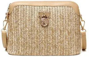 HeroNeo Women Fashion Handbag Shoulder Bag Ladies Summer Straw Woven Crossbody Tote HeroNeo Women Fashion Handbag Shoulder Bag Ladies Summer Straw Woven Crossbody Tote
