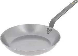 De Buyer MINERAL B Carbon Steel Fry Pan - 10.25 Diameter, 7.3 Cooking Surface - Ideal for Searing, Sauteing & Reheating - PFAS, PFOA & PFOS Free - Made in France