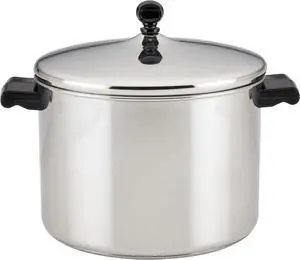 Farberware Classic Stainless Steel 8-Quart Stockpot with Lid, Stainless Steel Pot with Lid, Silver