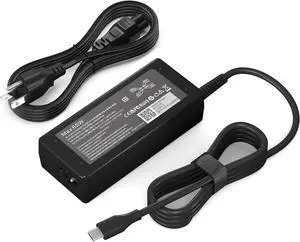 Universal 65W Chromebook Charger USB C Laptop Charger Compatible with Lenovo/Hp/Dell/Acer/Asus/Samsung USB Type C Power Cord