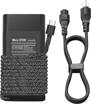 New Slim 65W USB C Laptop Charger for HP Zbook Firefly G8 G9 Charger 14" G8 14" 16" 15.6 inch Mobile Workstation, Elite Dragonfly, for HP Envy X360 ProBook