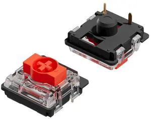 Gateron ks-27 Low Profile Key Switches for Mechanical Gaming Keyboards | Plate Mounted (Gateron Red, 90 Pcs)