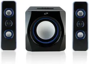 iLive Surround Durable Bluetooth Speaker, Set of 3, Black (iHB23B)