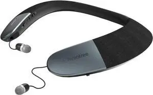 Avantree Torus Wearable Wireless Neck Speaker, Bluetooth 5.0, aptX HD, Low Latency, Personal Neckband Speakers with Retractable Earbuds, Superb Audio Quality, 3D Surround Stereo for Music TV (NB05)
