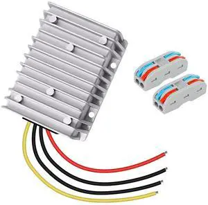 LeMotech DC 36v/48v to 12v Converter 30A 360W Step Down Converter Voltage Reducer IP68 Waterproof Transformer for Golf Cart Truck Boat Vehicle