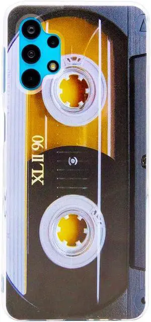 Compatible with Samsung Galaxy A32 5g Cool Case,Cassette Tape Shockproof Music Cool Phone Case Bumper Protective Cover for Samsung Galaxy A32 5g